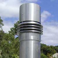 Stainless steel round turbo with extractor fan